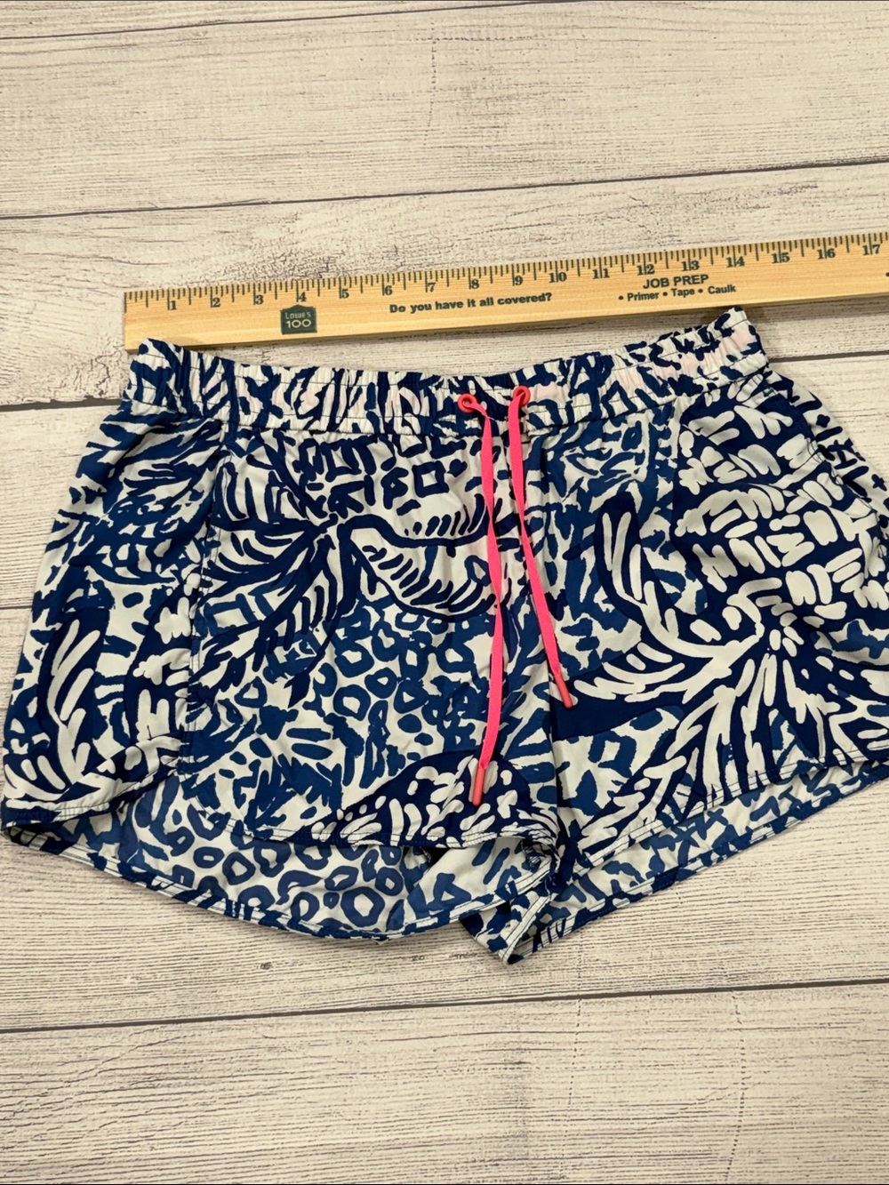 Lilly Pulitzer Women’s Blue White Printed Athletic Shorts Size M